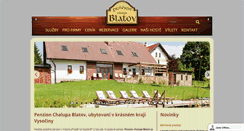 Desktop Screenshot of chalupablatov.cz